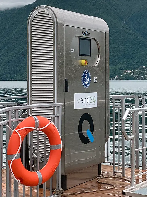manual charging station for the MS Ceresio
